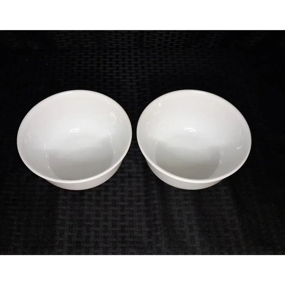 Corelle Winter Frost White 6¼” Deep Soup Cereal Chili Rice 28 oz Bowls Set of 2